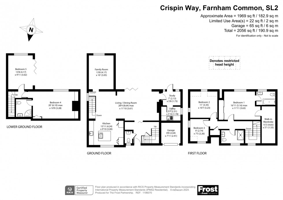 Floorplan for Farnham Common, Buckinghamshire, SL2
