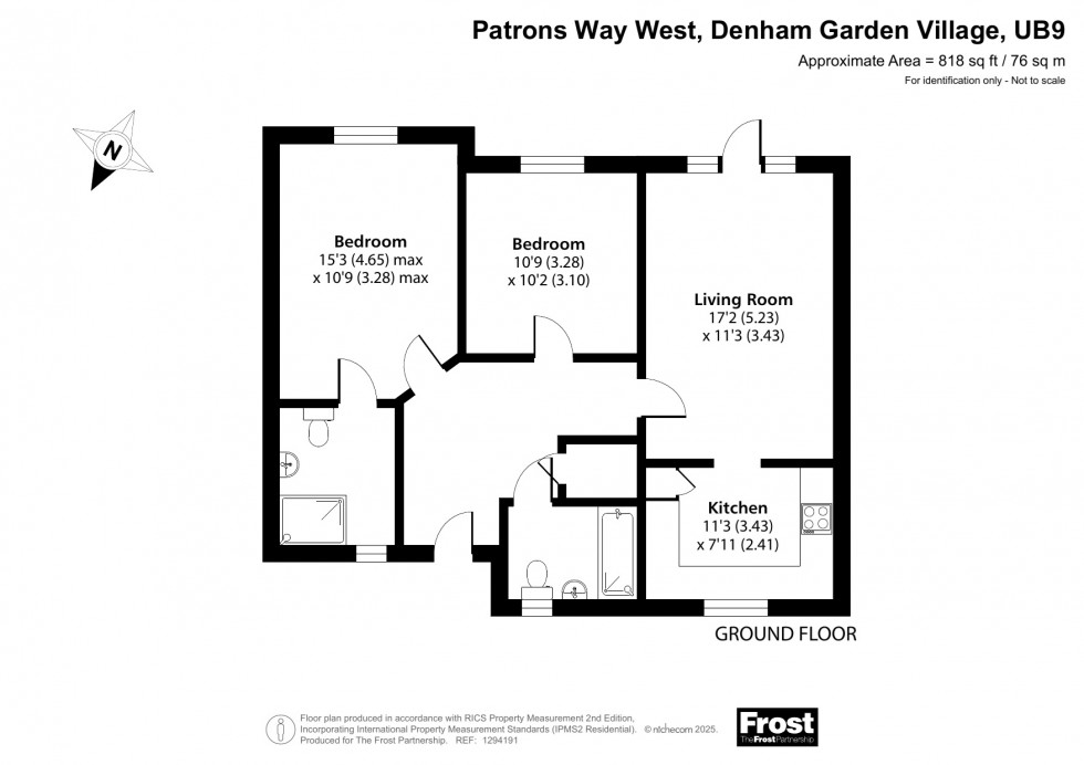 Floorplan for Denham Garden Village, Uxbridge, UB9