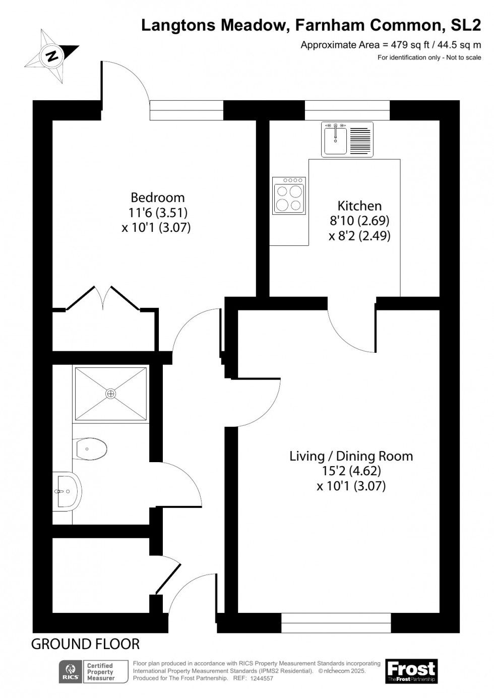 Floorplan for Farnham Common, Buckinghamshire, SL2