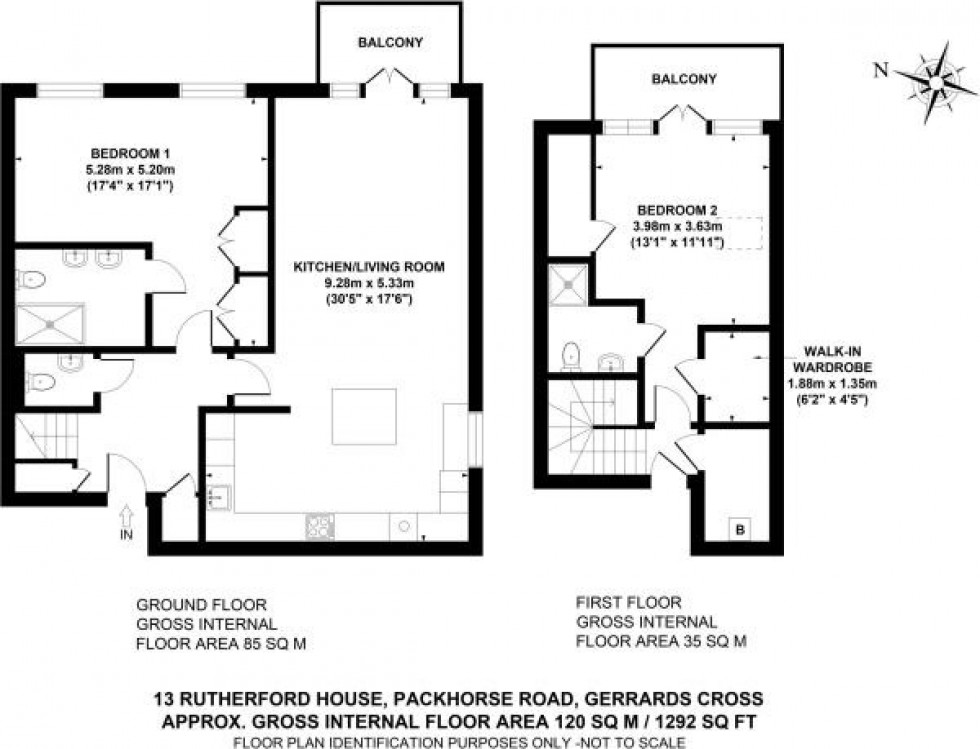 Floorplan for Gerrards Cross, Buckinghamshire, SL9