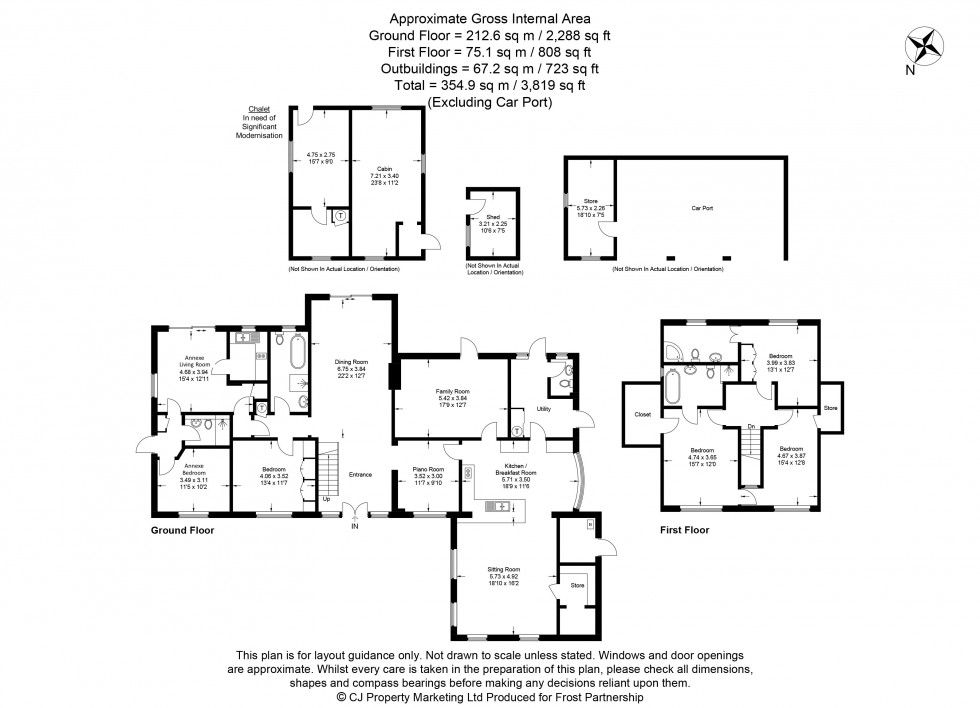 Floorplan for Farnham Common, Buckinghamshire, SL2