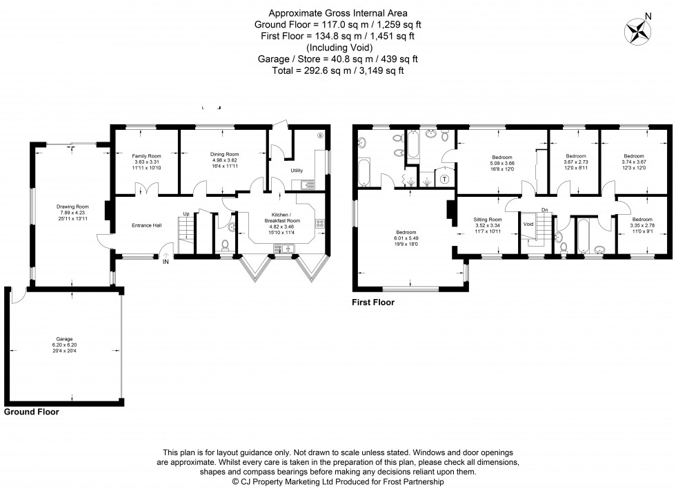 Floorplan for Gerrards Cross, Buckinghamshire, SL9