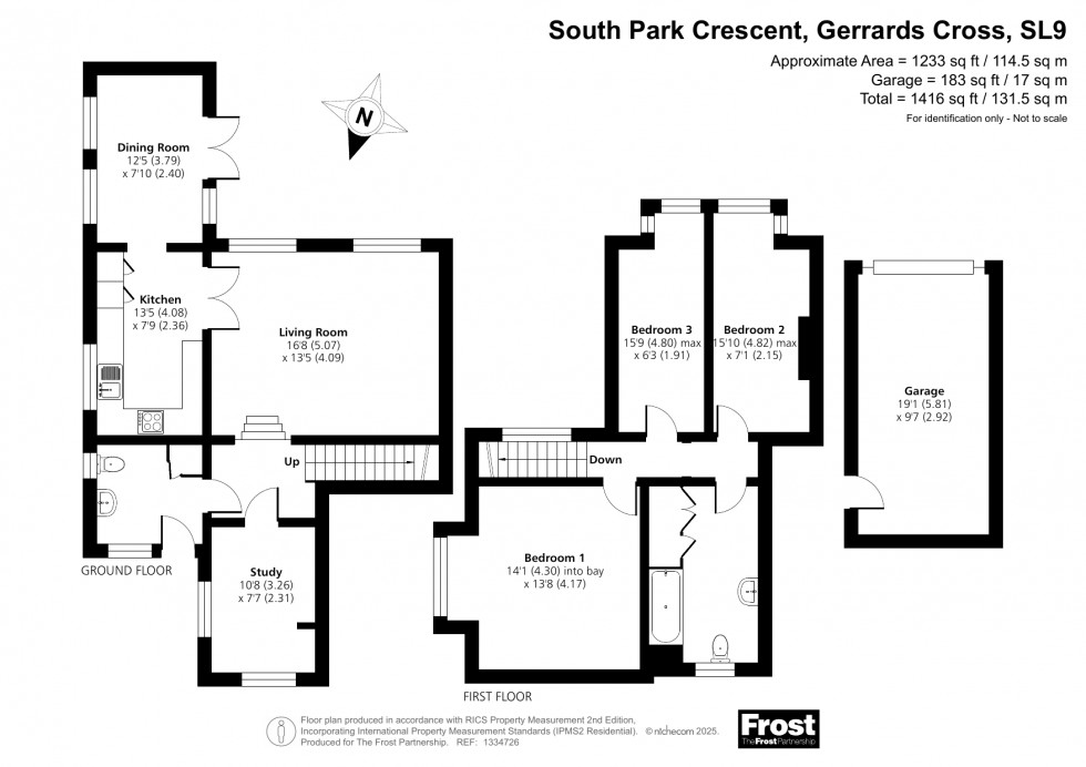 Floorplan for Gerrards Cross, Buckinghamshire, SL9