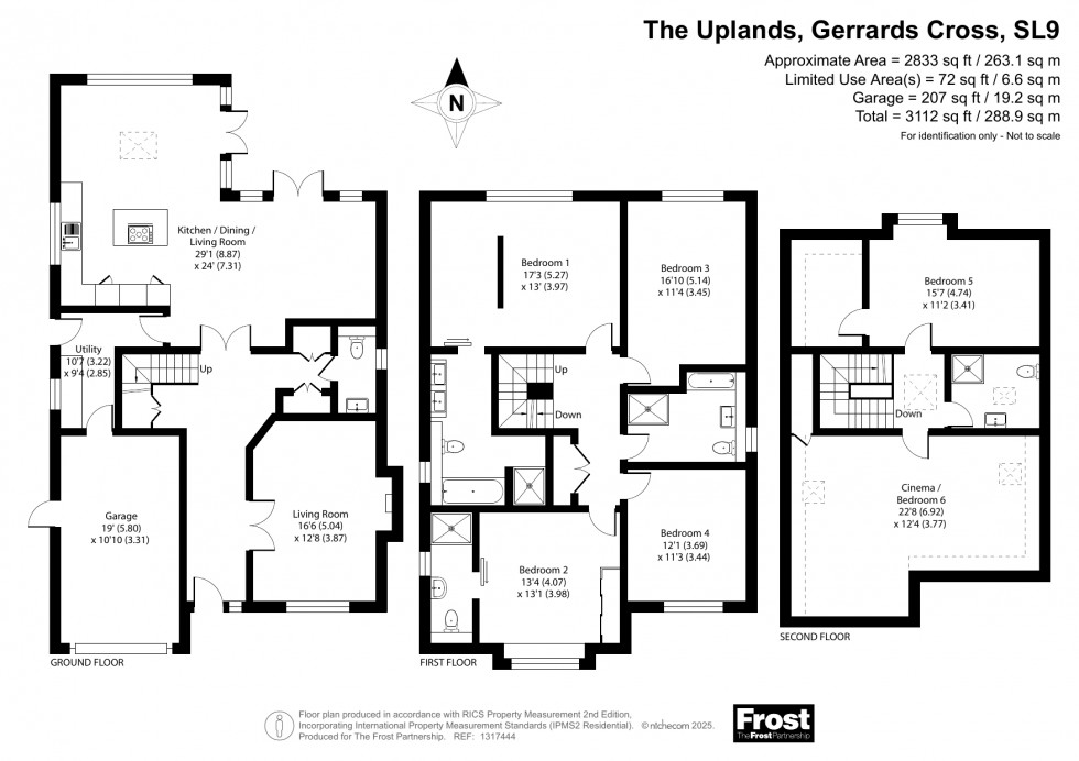 Floorplan for Gerrards Cross, Buckinghamshire, SL9