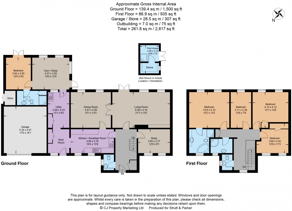 Floorplan for Gerrards Cross, Buckinghamshire, SL9