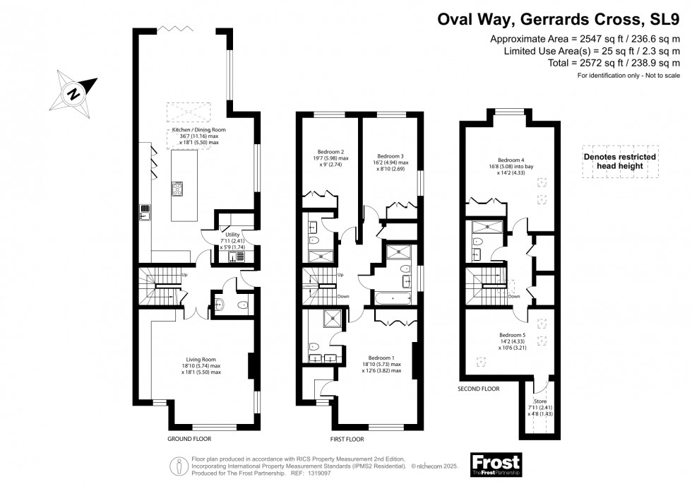 Floorplan for Gerrards Cross, Buckinghamshire, SL9