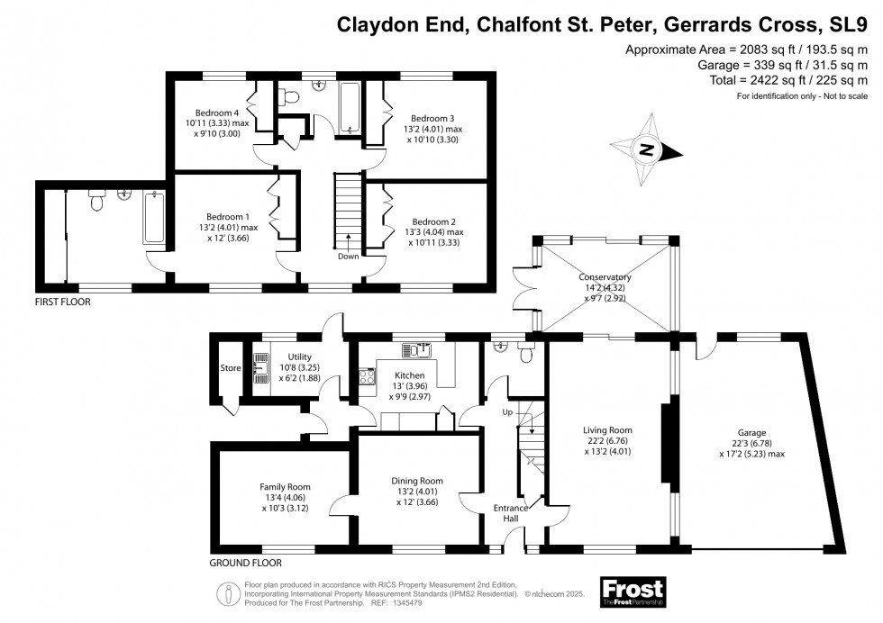 Floorplan for Chalfont St. Peter, Gerrards Cross, SL9