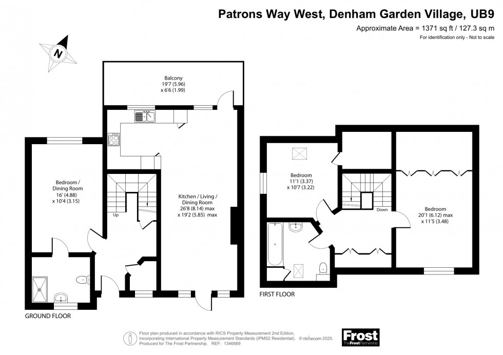 Floorplan for Denham Garden Village, Buckinghamshire, UB9