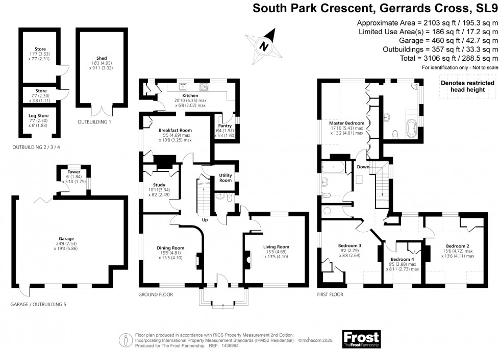 Floorplan for Gerrards Cross, Buckinghamshire, SL9