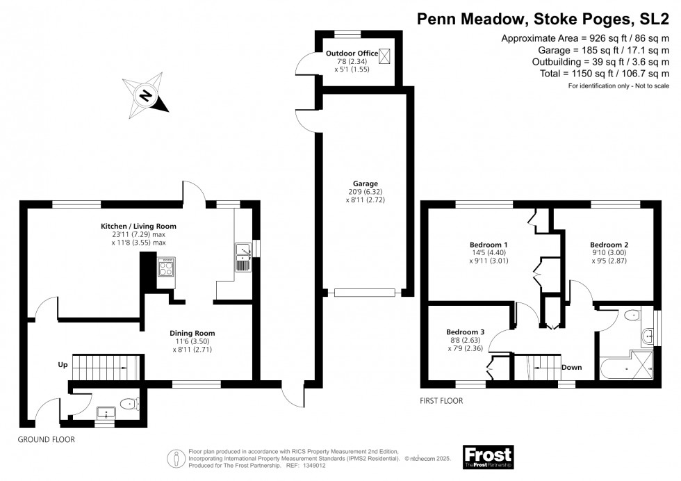 Floorplan for Stoke Poges, Buckinghamshire, SL2