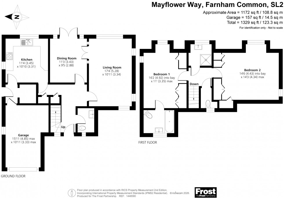 Floorplan for Farnham Common, Buckinghamshire, SL2