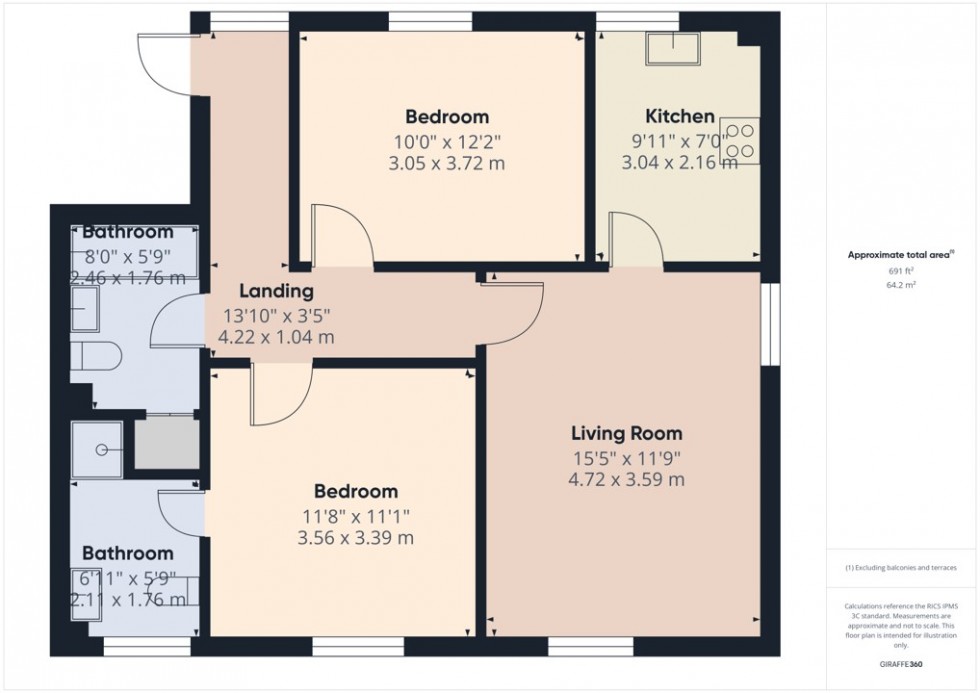 Floorplan for Iver, Buckinghamshire, SL0