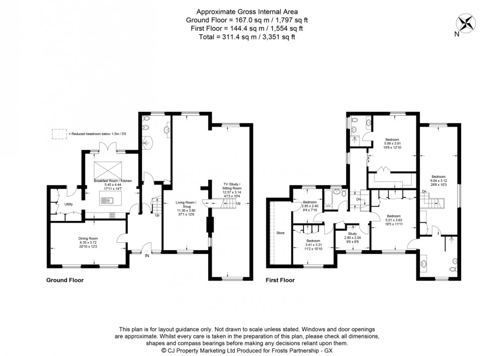 Floorplan for Gerrards Cross, Buckinghamshire, SL9