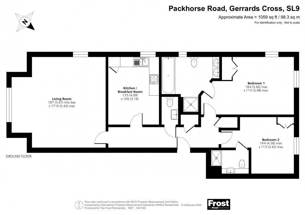 Floorplan for Gerrards Cross, Buckinghamshire, SL9