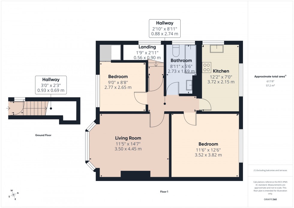Floorplan for Stoke Poges, Buckinghamshire, SL2