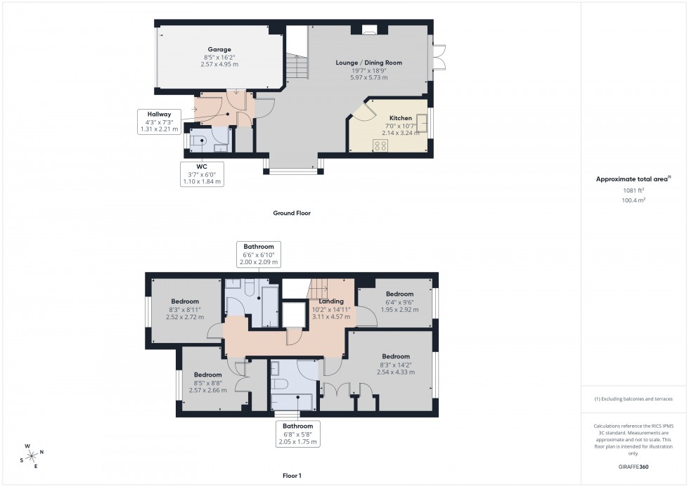 Floorplan for Farnham Royal, Buckinghamshire, SL2