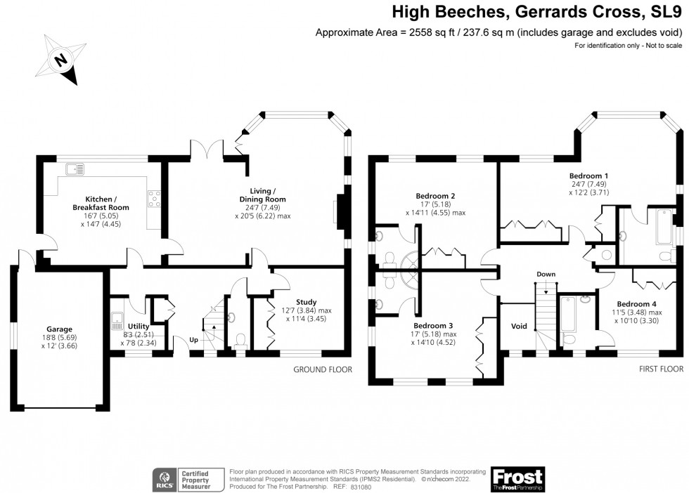 Floorplan for Gerrards Cross, Buckinghamshire, SL9