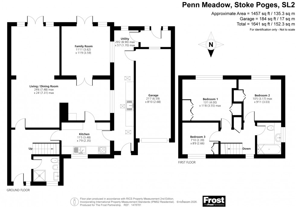 Floorplan for Stoke Poges, Buckinghamshire, SL2