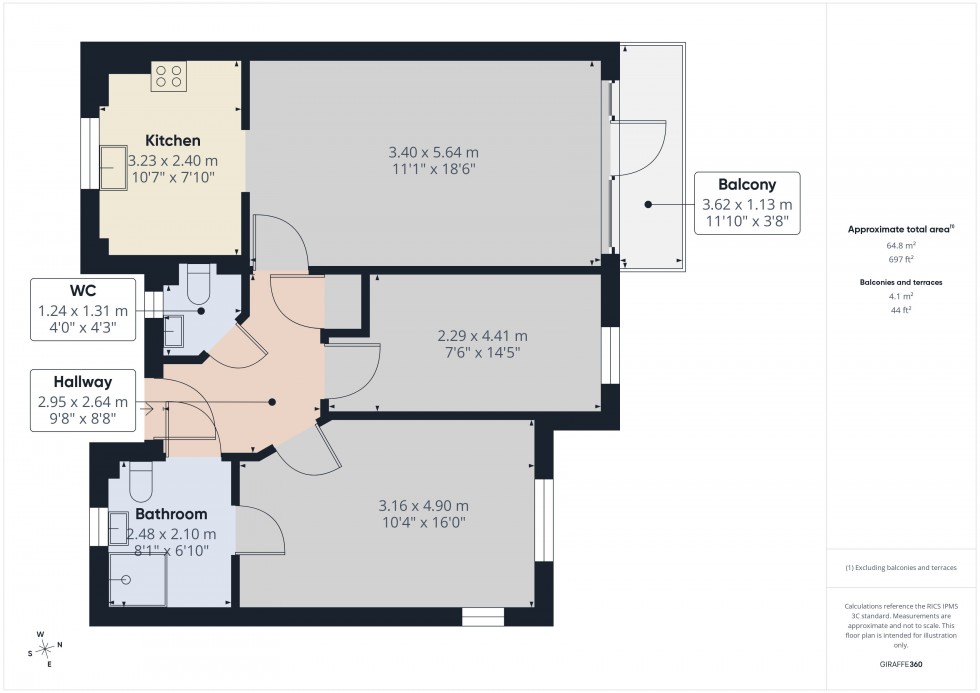 Floorplan for Denham Garden Village, Buckinghamshire, UB9