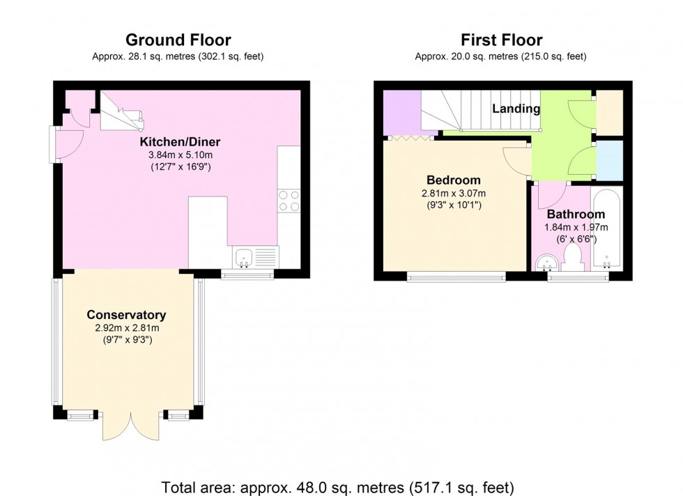 Floorplan for George Green, Slough, SL3