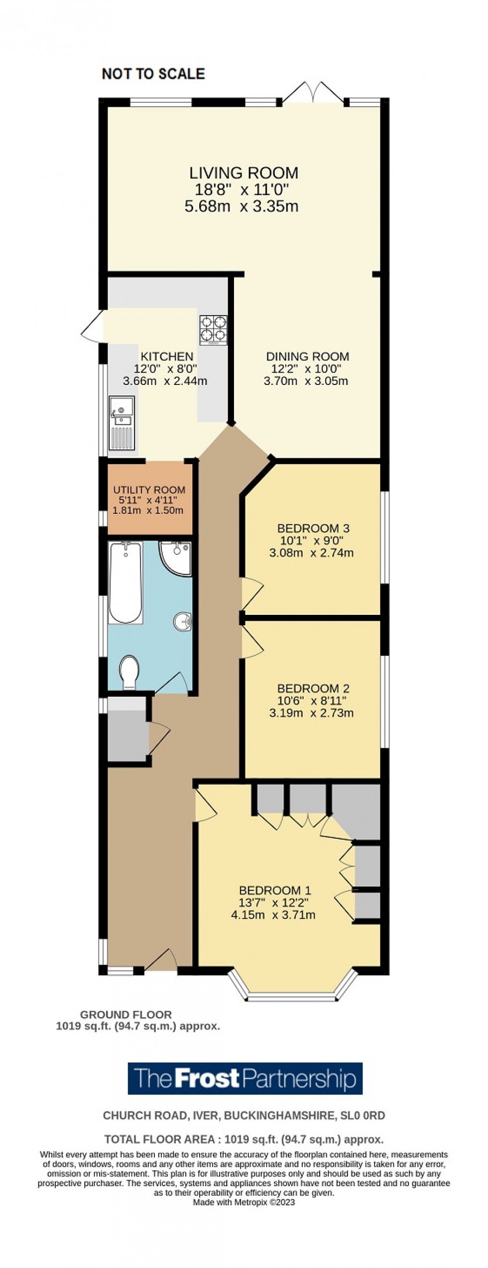 Floorplan for Iver Heath, Buckinghamshire, SL0