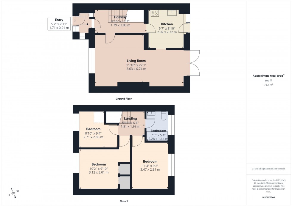 Floorplan for Langley, Berkshire, SL3