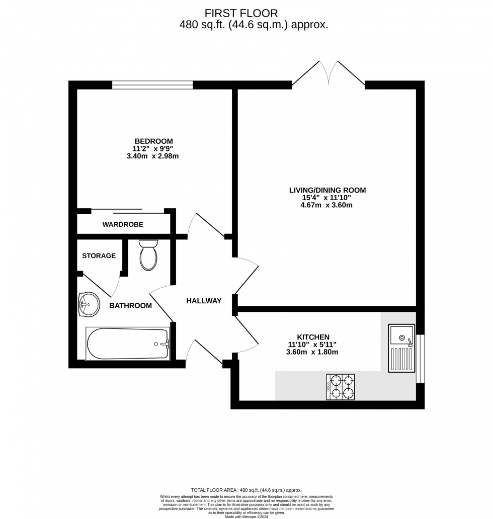 Floorplan for Slough, Berkshire, SL1