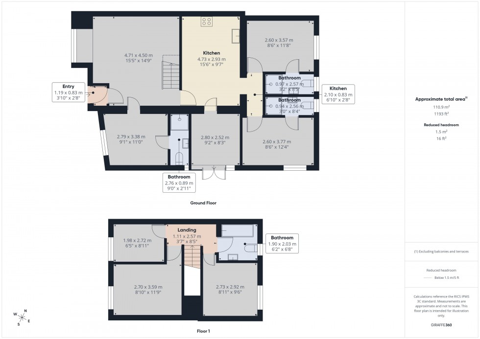 Floorplan for Colnbrook, Berkshire, SL3