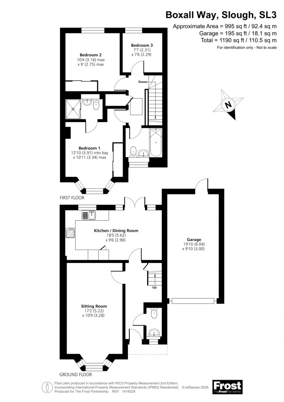 Floorplan for Langley, Berkshire, SL3