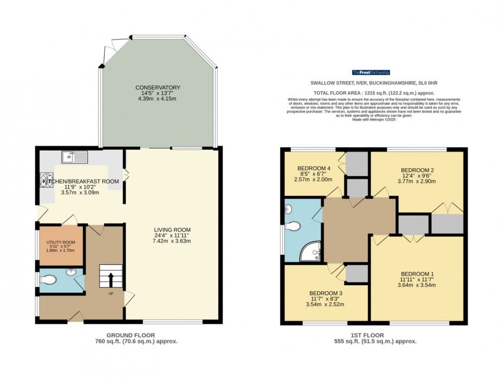 Floorplan for Iver Heath, Buckinghamshire, SL0