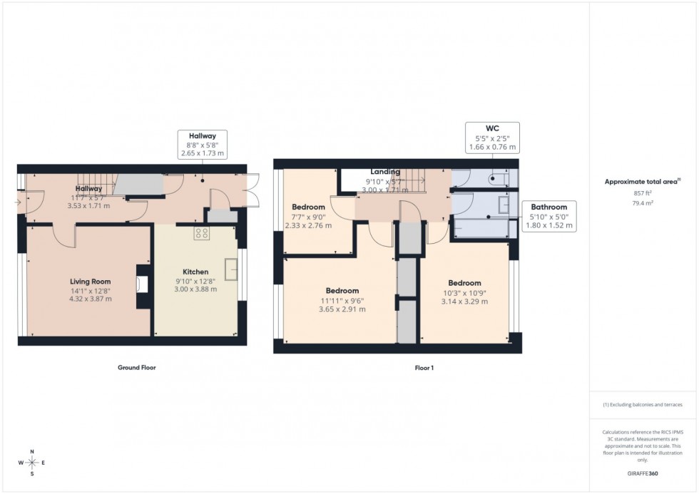 Floorplan for Langley, Berkshire, SL3