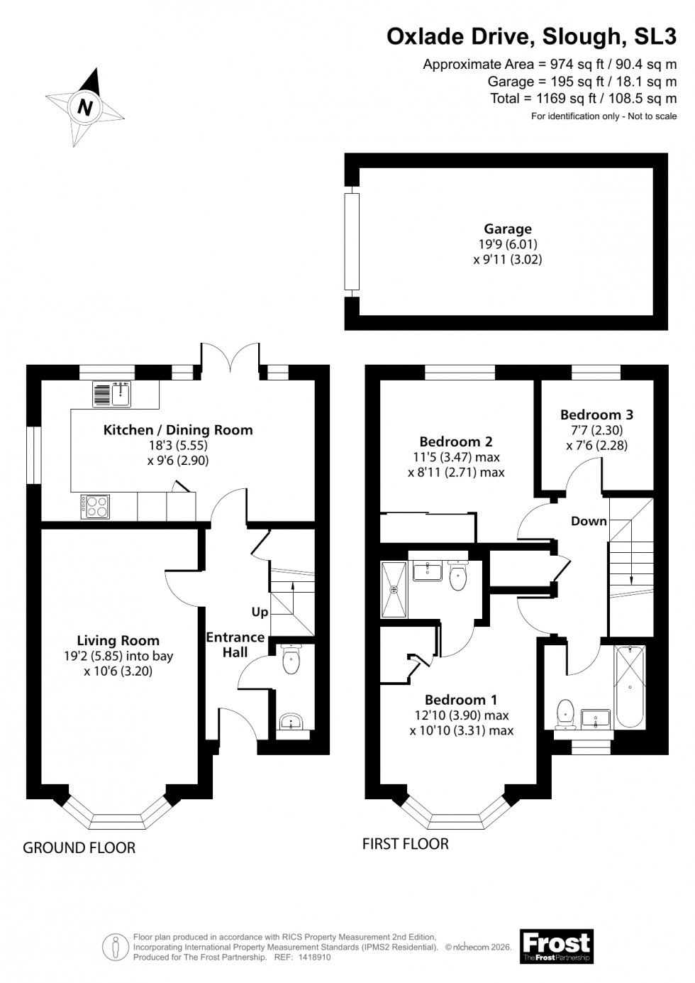 Floorplan for Langley, Berkshire, SL3