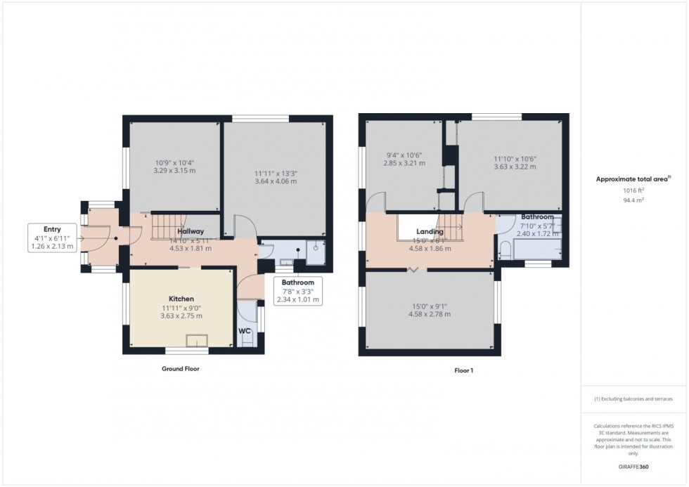 Floorplan for Langley, Berkshire, SL3