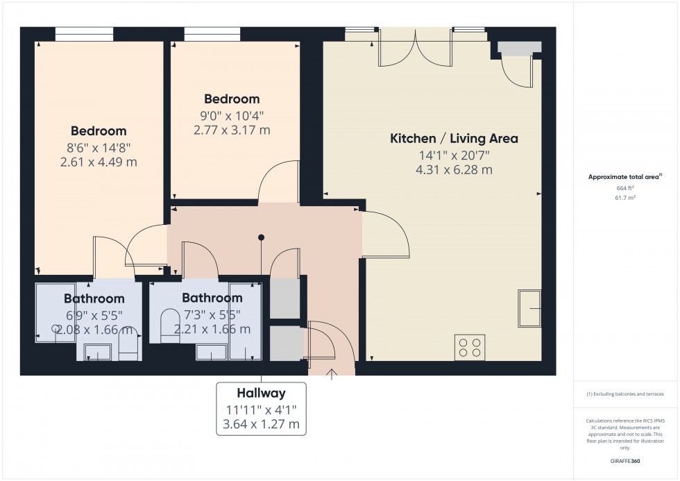 Floorplan for Langley, Berkshire, SL3