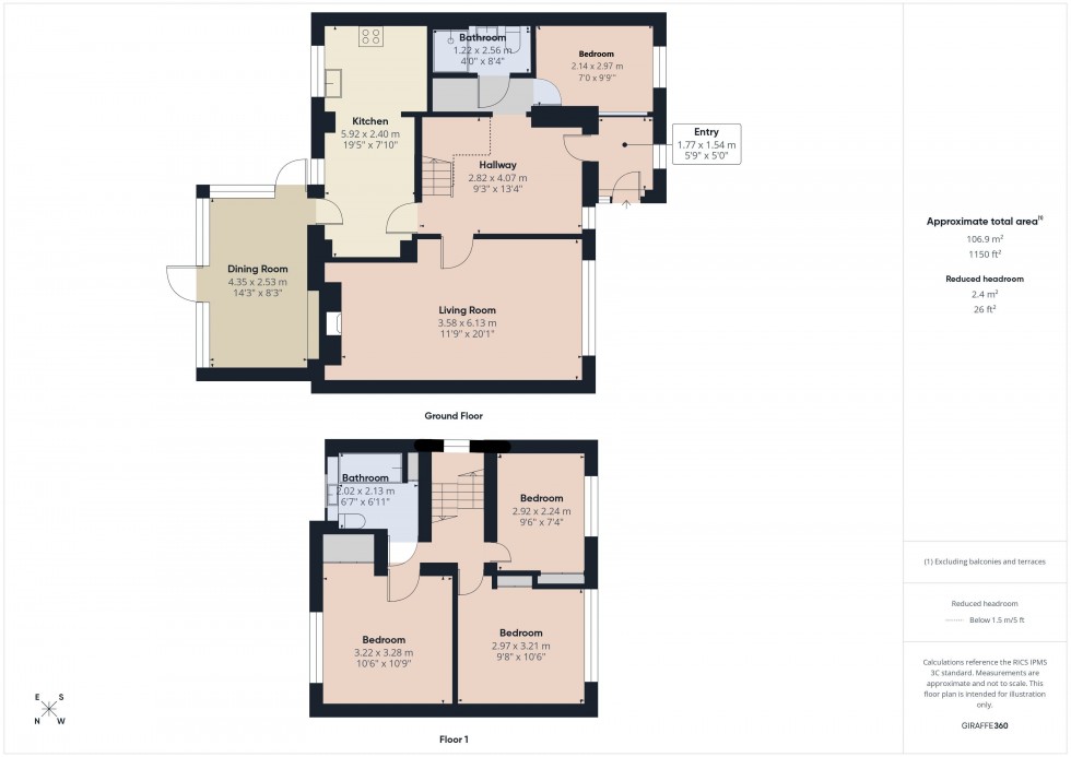 Floorplan for George Green, Buckinghamshire, SL3