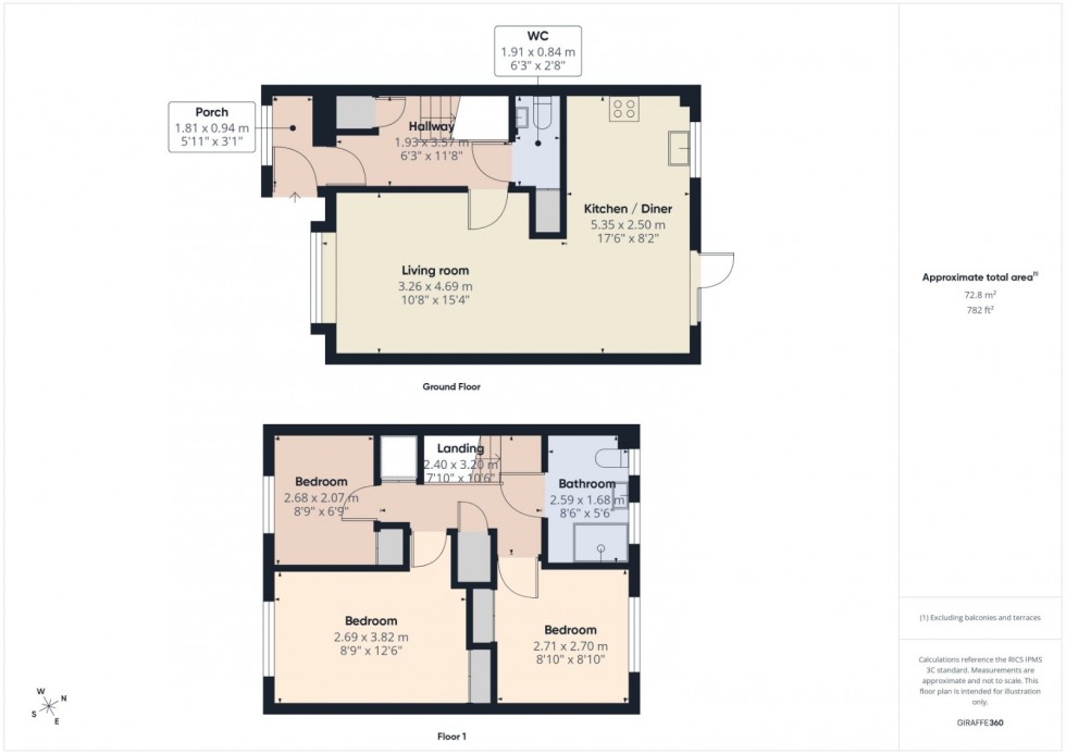 Floorplan for George Green, Buckinghamshire, SL3