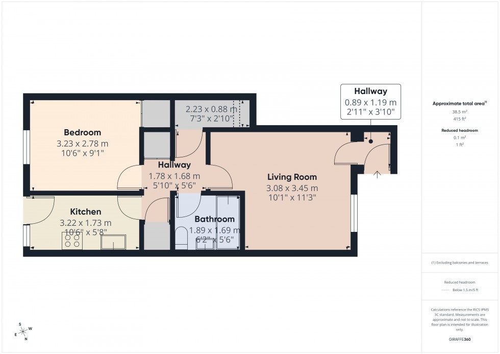 Floorplan for Colnbrook, Slough, SL3