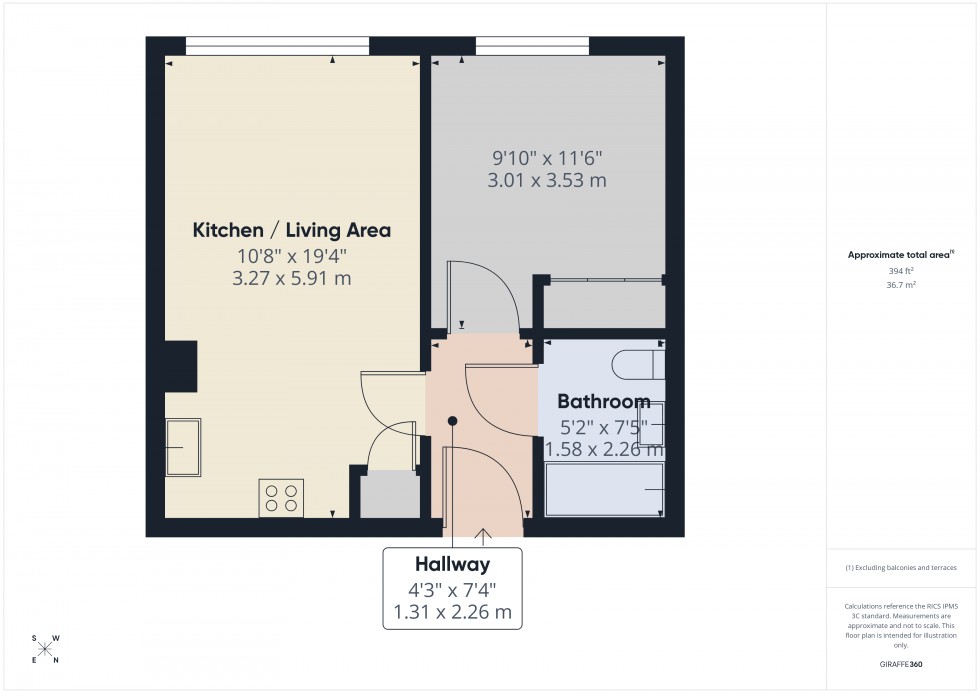 Floorplan for Petersfield Avenue, Slough, SL2