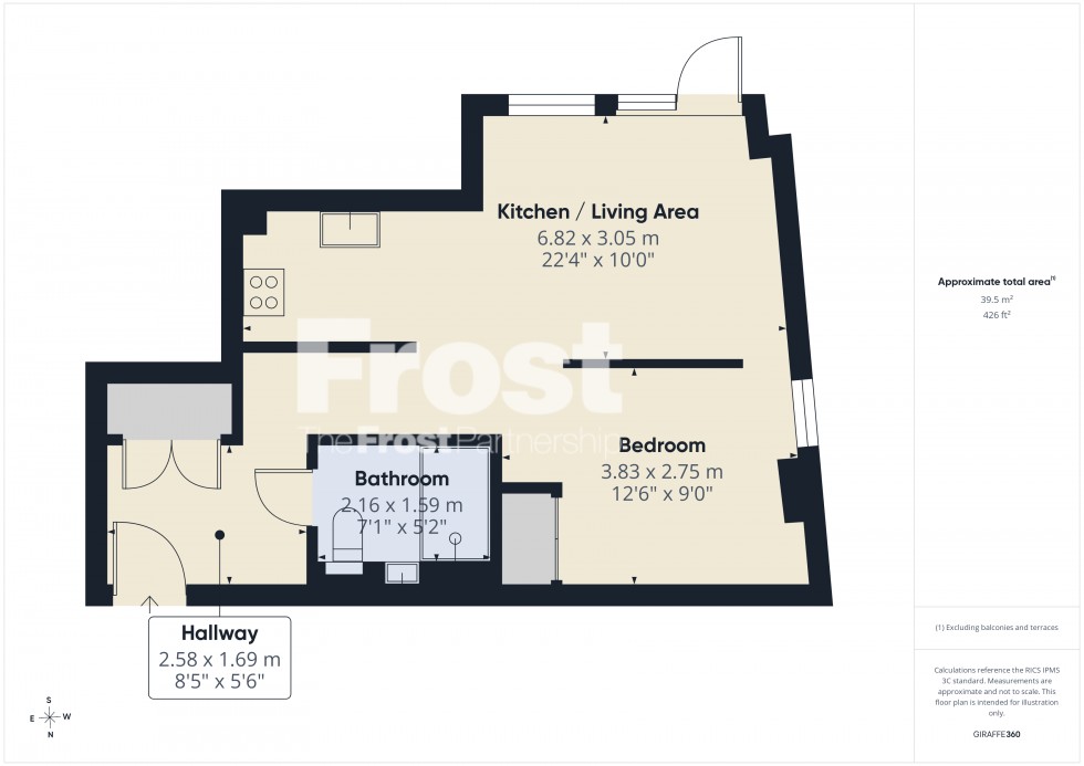 Floorplan for Southall, Middlesex, UB1