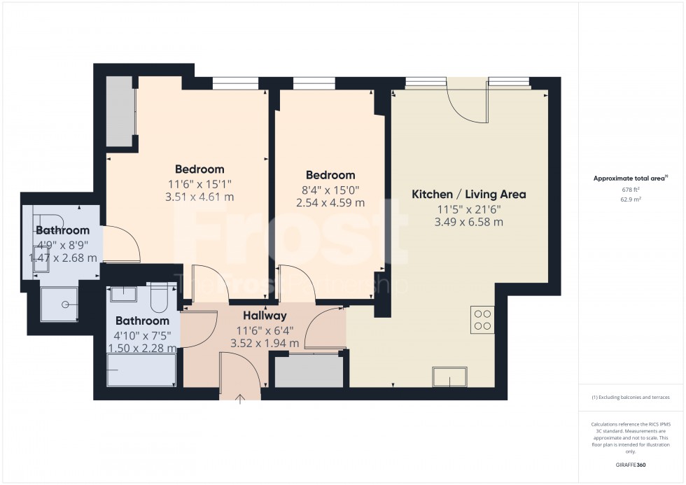 Floorplan for Railway Terrace, Slough, SL2