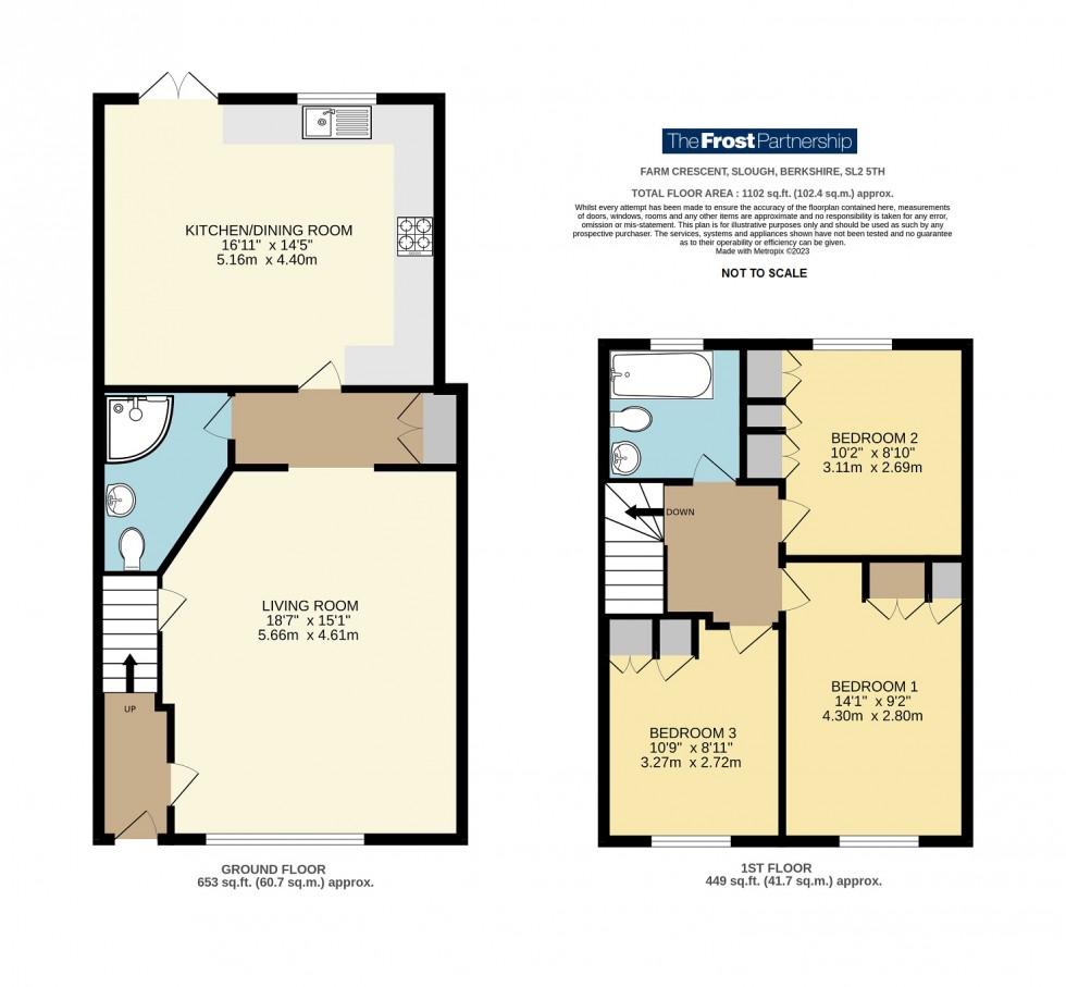 Floorplan for Slough, Berkshire, SL2