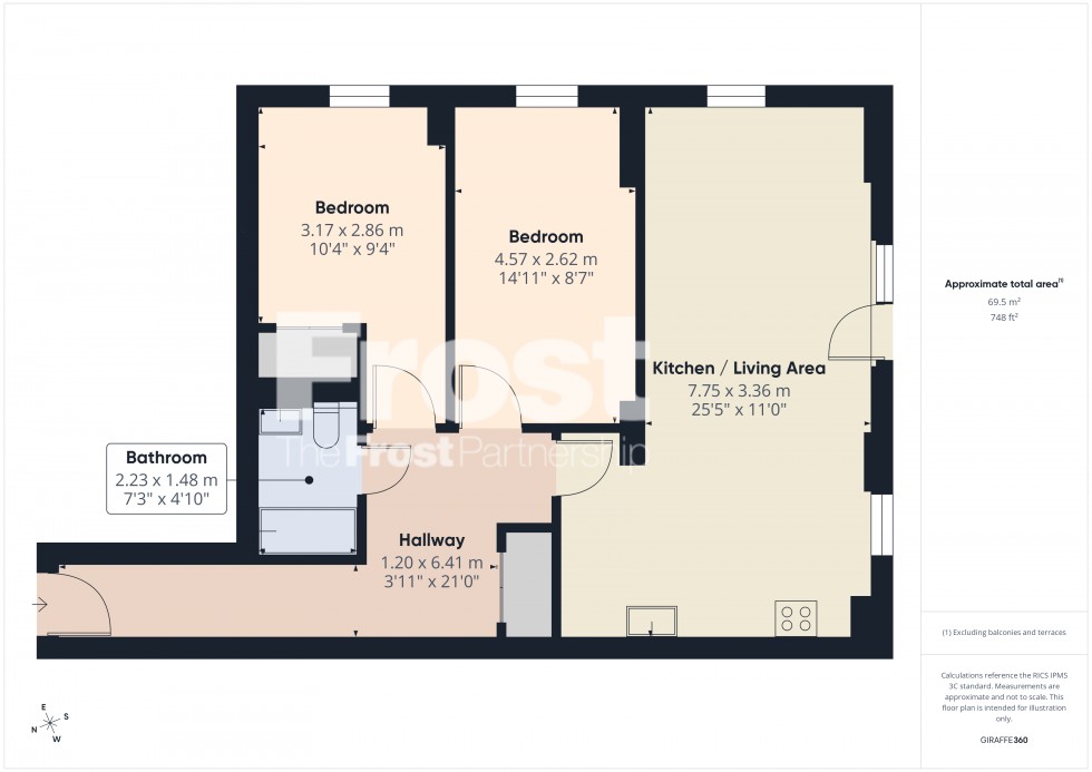 Floorplan for Slough, Berkshire, SL2