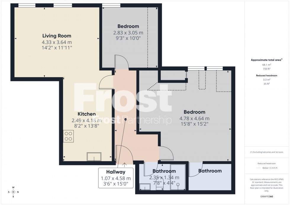 Floorplan for Farnham Common, Slough, SL2