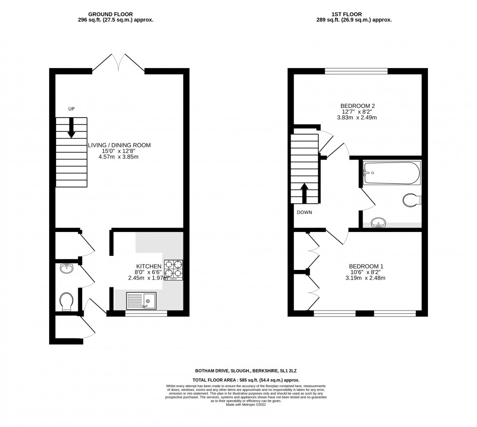 Floorplan for Slough, Berkshire, SL1
