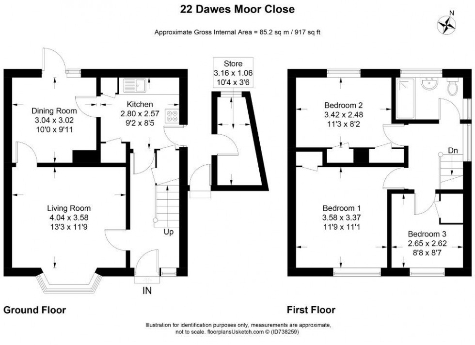 Floorplan for Slough, Berkshire, SL2