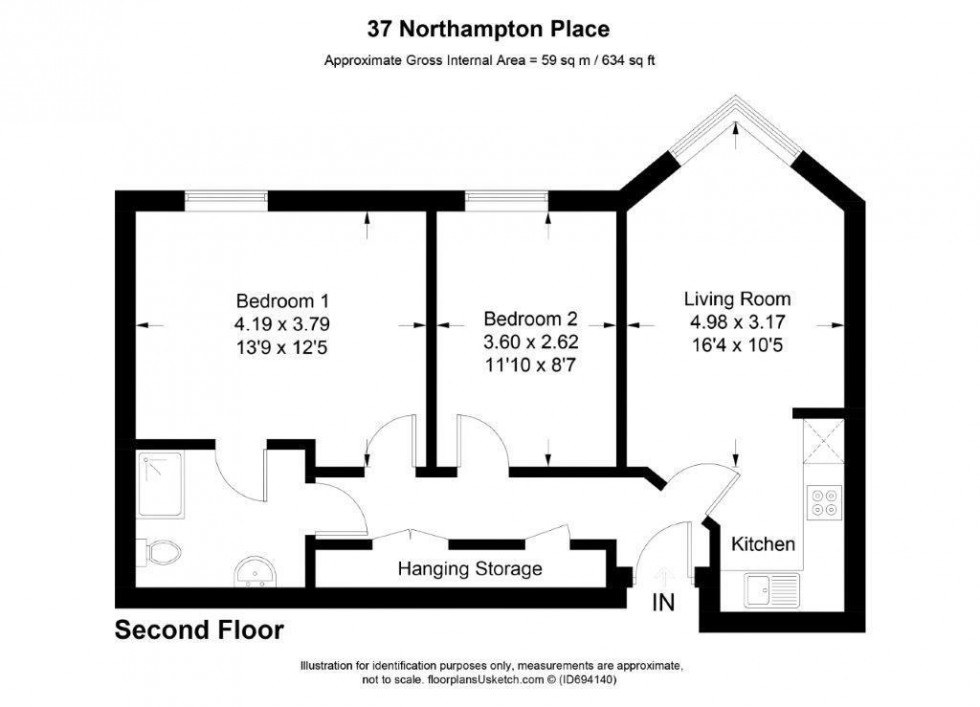 Floorplan for Slough, Berkshire, SL1