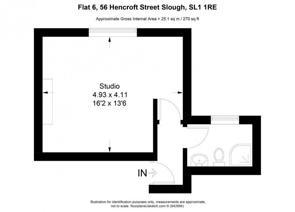 Floorplan for Slough, Berkshire, SL1