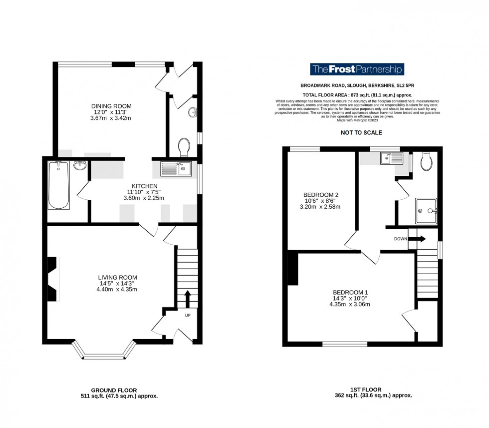 Floorplan for Slough, Berkshire, SL2