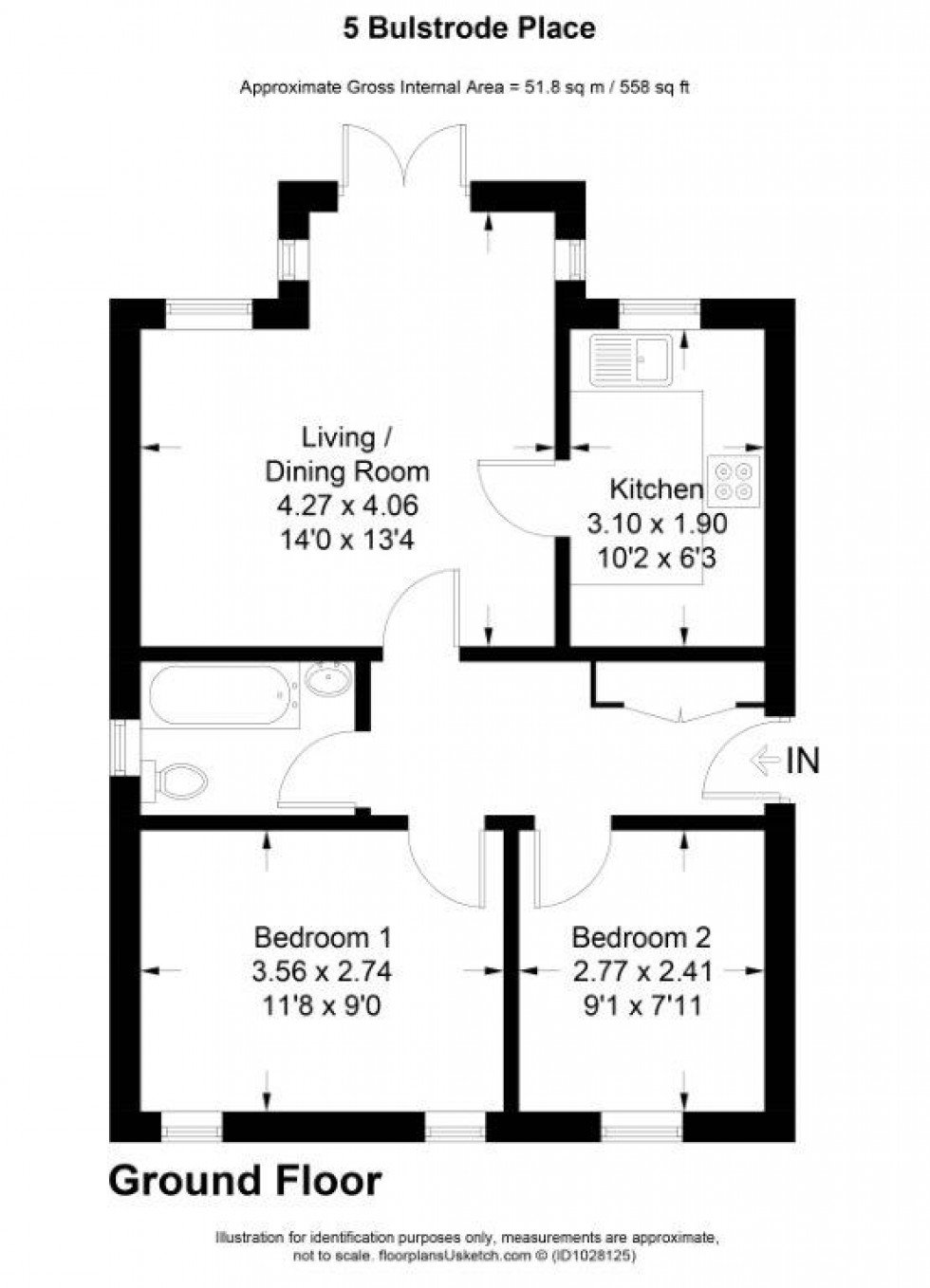 Floorplan for Slough, Berkshire, SL1