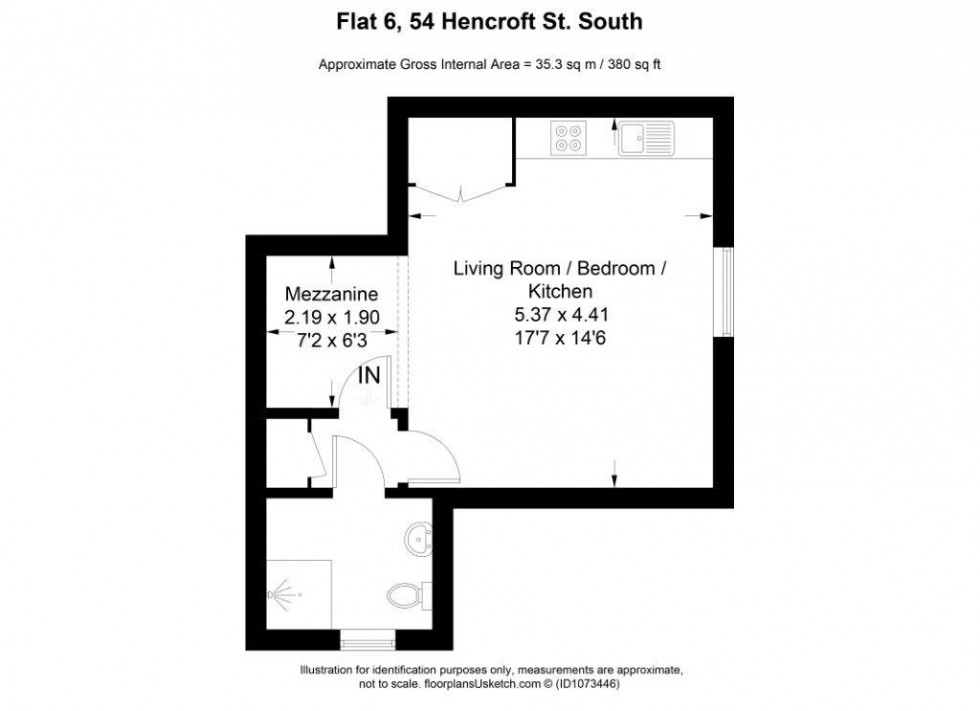 Floorplan for Slough, Berkshire, SL1